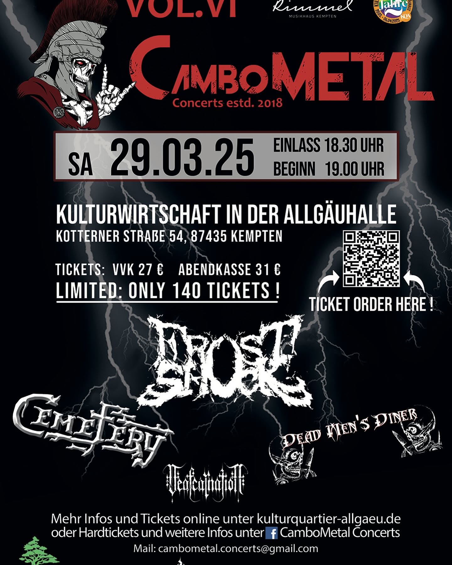 Cambometal Vol. VI, Allgäuhalle Kempten